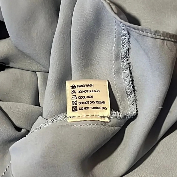 Olivaceous Blue Long Sleeve Blouse S - Picture 8 of 9